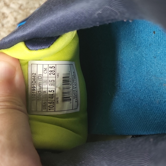 Brooks Glycerin G13 superDNA 3D Fit Print Men's 10.5 D Blue-Lime - Picture 7 of 8